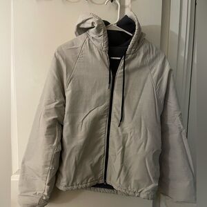 American Apparel, gray puff, fleece lined